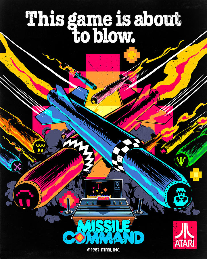 Atari X Missile Command (Edition #550) Digital Art by 50 Years of Atari ...