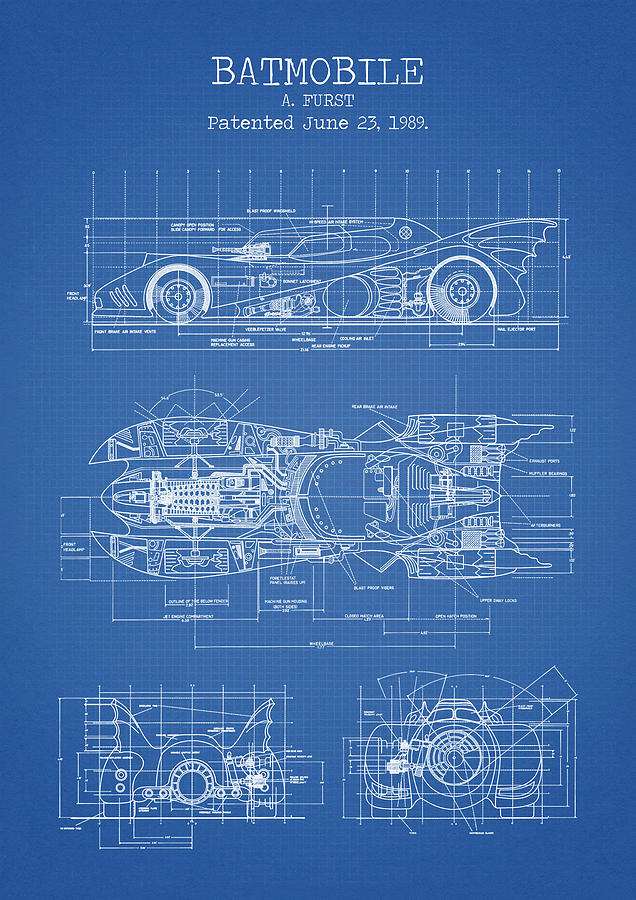 Batmobile Digital Art by Dennson Creative - Pixels