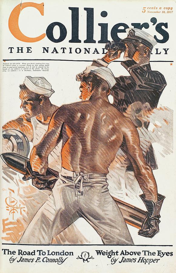 Collier's Magazine 1905年. オリジナルの額装品 Colliers Painting by J.c. Leyendecker - Pixels