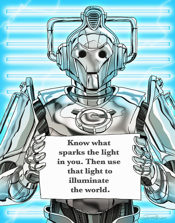 Cyberman Digital Art by Kynn Peterkin - Pixels