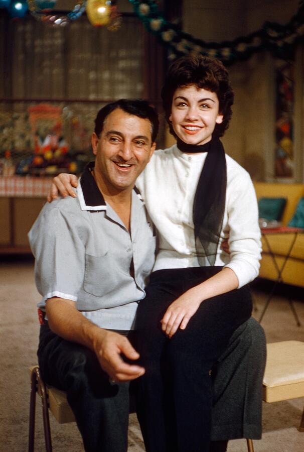 Danny Thomas and Annette Funicello on Make Room for Daddy Photograph by ...