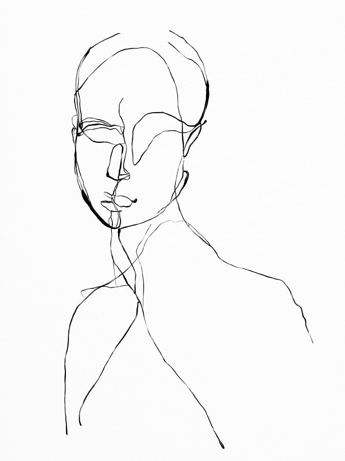 Life Drawing Sketch 8 Drawing by Roseanne Kenny - Pixels