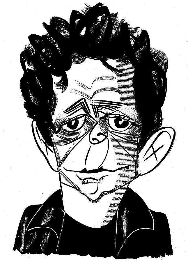 Lou Reed Drawing by Tom Bachtell - Pixels