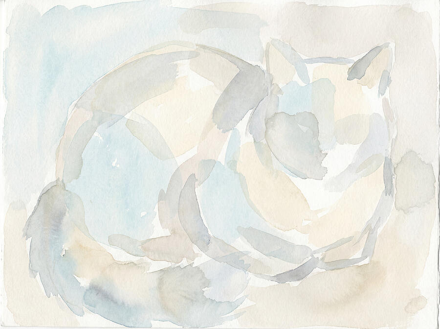 Ragdoll Cat In Soft Hues Painting by James Halvik - Pixels