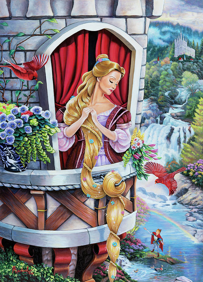 Rapunzel Painting by Jenny Newland - Pixels