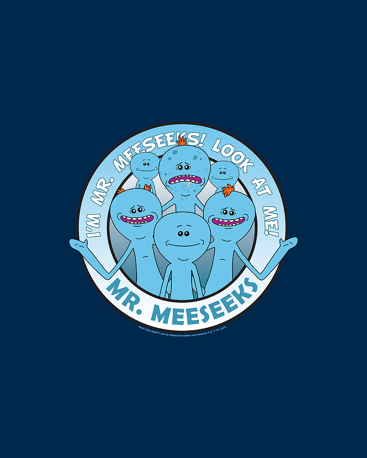 Rick And Morty - Mr Meeseeks Digital Art by Brand A - Pixels