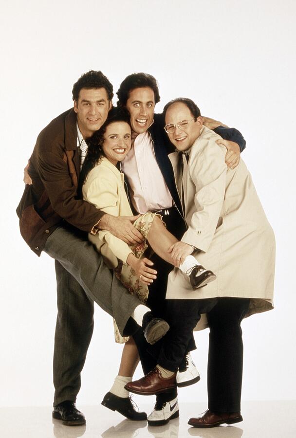 Seinfeld Cast Group Hug Photograph by Everett - Pixels