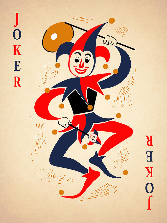The Joker Playing Card by Mark Rogan