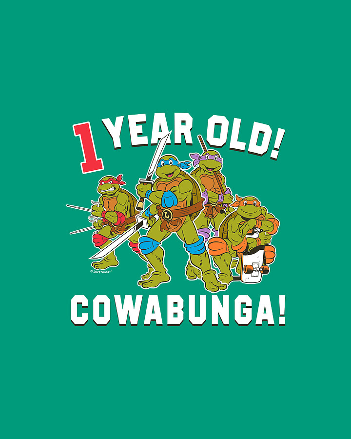 Tmnt - Cowabunga Birthday Digital Art by Brand A - Pixels