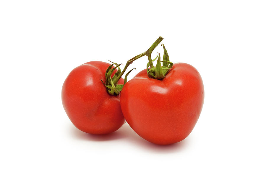 Two Tomatoes With Clipping Path Photograph by Ursula Alter - Pixels