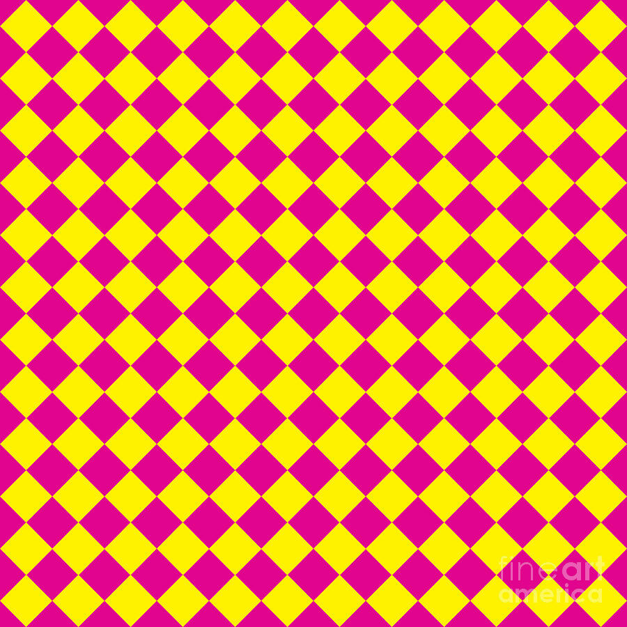 Bold Checkerboard Pattern #1 Digital Art by Debbie Carpenter - Pixels