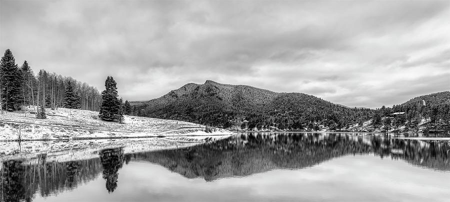 First Snow - A Reflection #1 Photograph by Dominic Paulo - Pixels