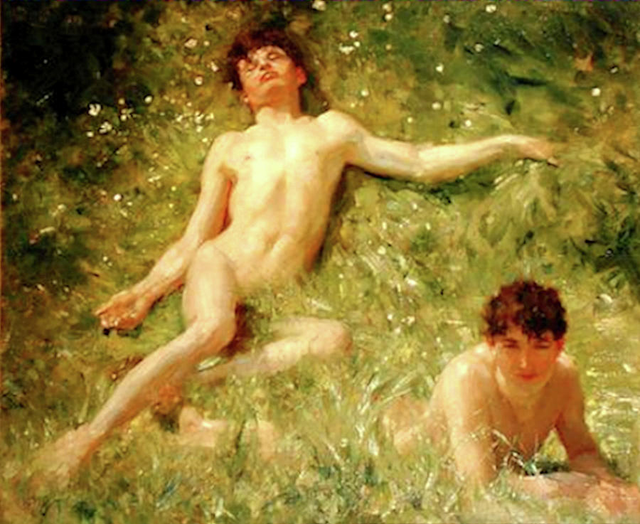 The Sun Bathers #1 by Henry Scott Tuke