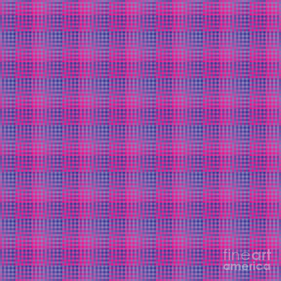 Vibrant Checkered Pattern #2 Digital Art by Deborah Carpenter - Pixels