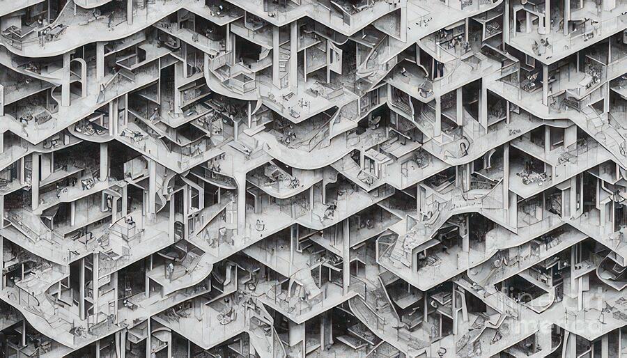 MC Escher - Puddle #13 Digital Art by M C Escher - Pixels