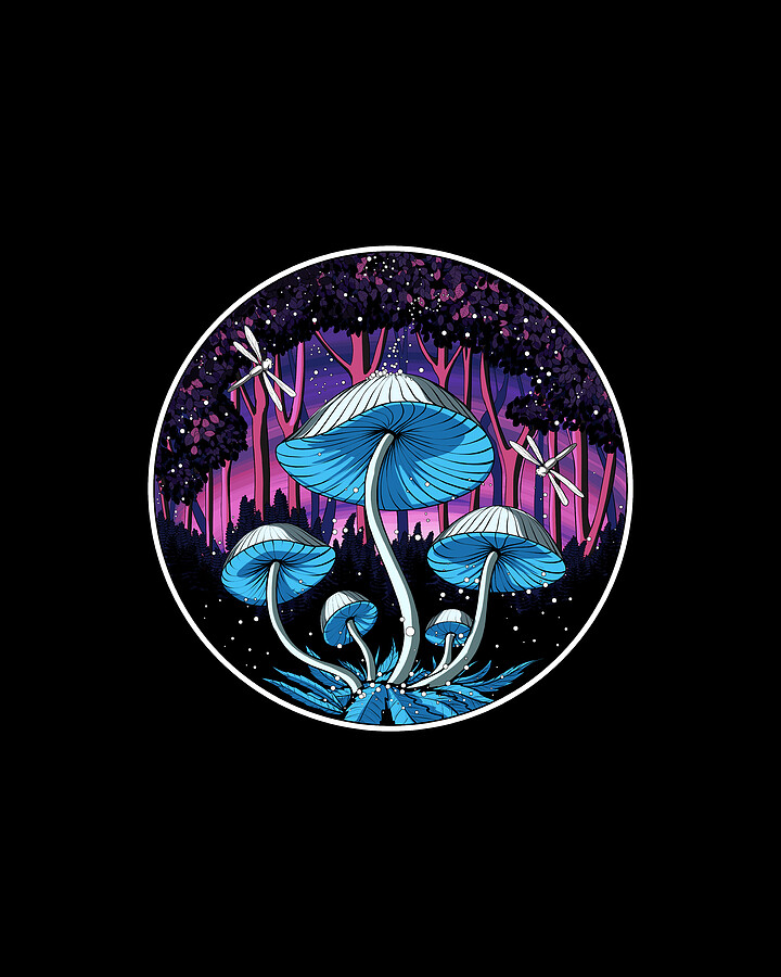 Magic Mushrooms Forest #2 Digital Art by Nikolay Todorov - Pixels