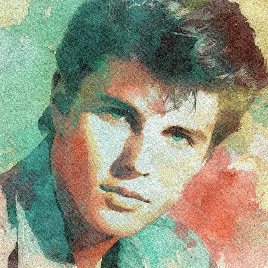 Ricky Nelson, Music Legend #23 Painting by John Springfield - Pixels