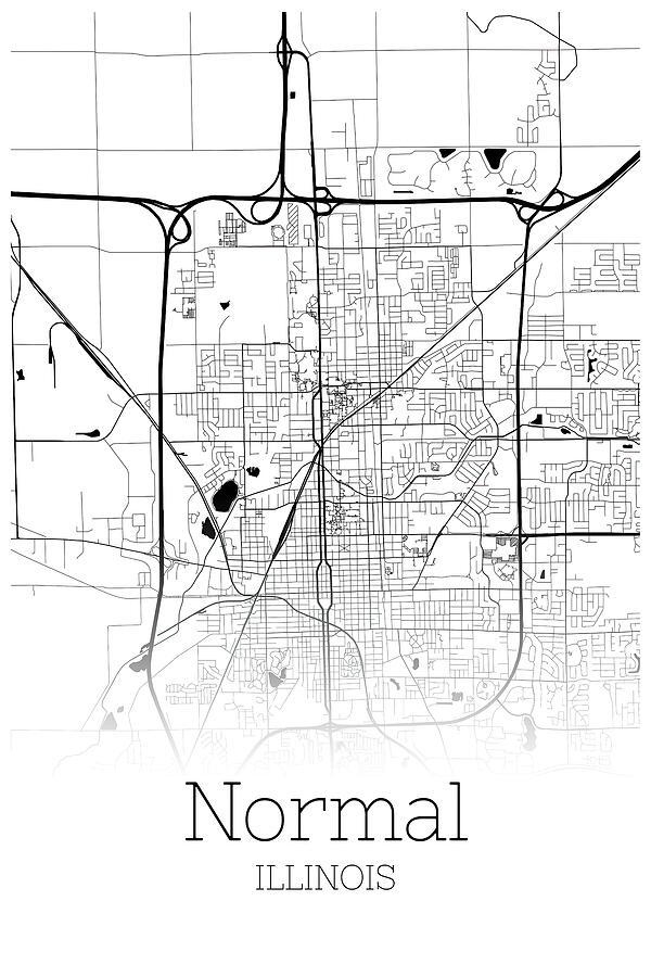 467 Normal Illinois Mixed Media by Maps - Pixels
