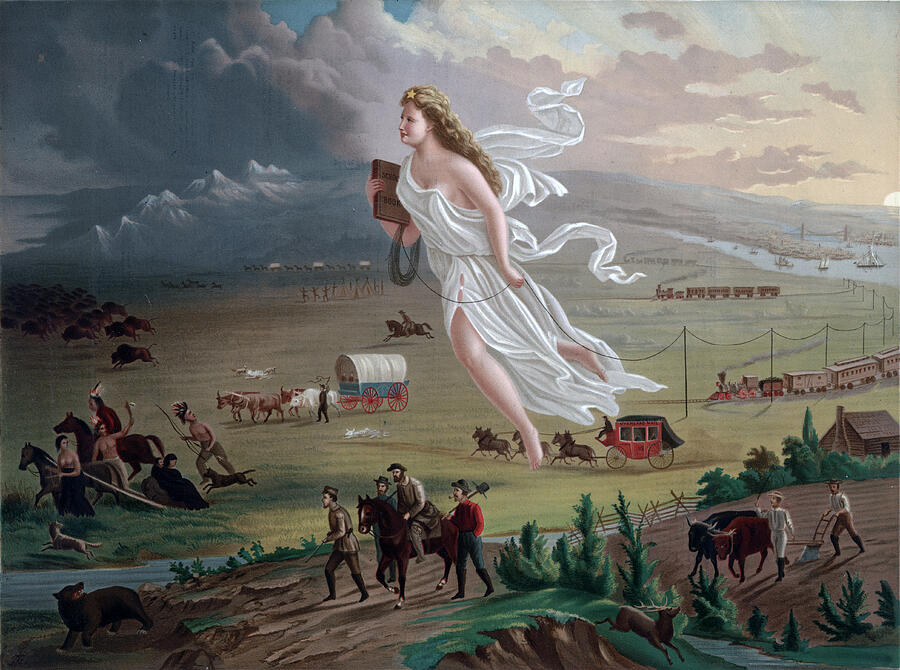 American Progress #5 Painting by John Gast - Pixels