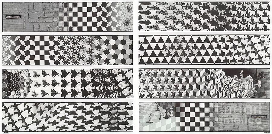 MC Escher - Puddle #8 Drawing by M C Escher - Pixels