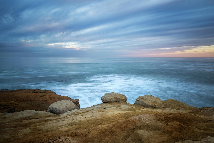 A Beautiful Light At Sunset Cliffs Natural Park by Joseph S Giacalone