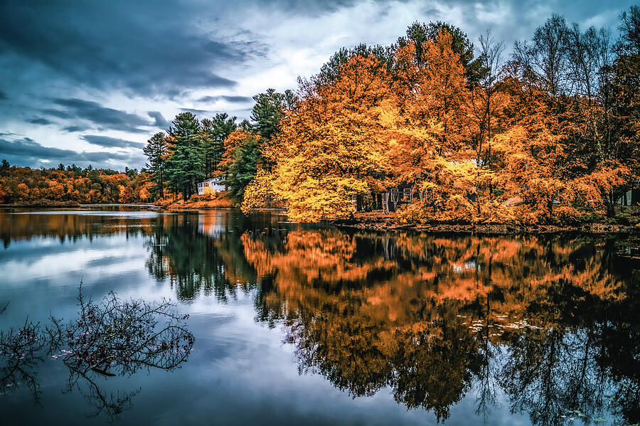 Autumn Reflections on a Tranquil Lake Photograph by Craig David ...