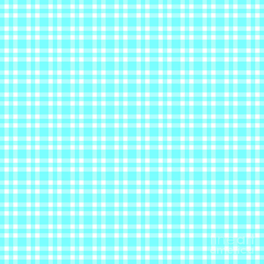 Blue and White Checkered Pattern Digital Art by Deborah Carpenter - Pixels