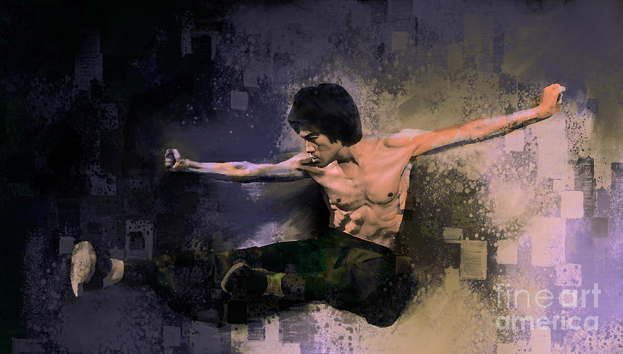 Bruce Lee flying kick by Gull G