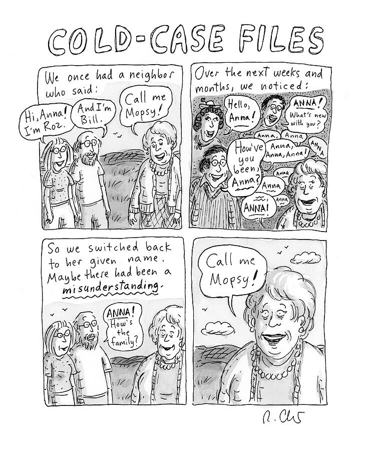 Cold-case Files Drawing by Roz Chast - Pixels