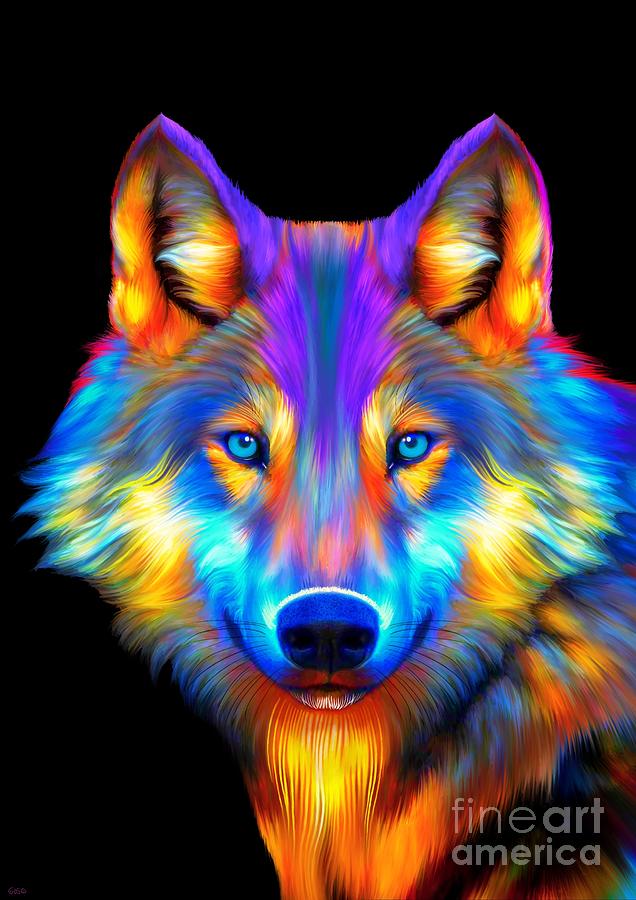 Colourful Wolf