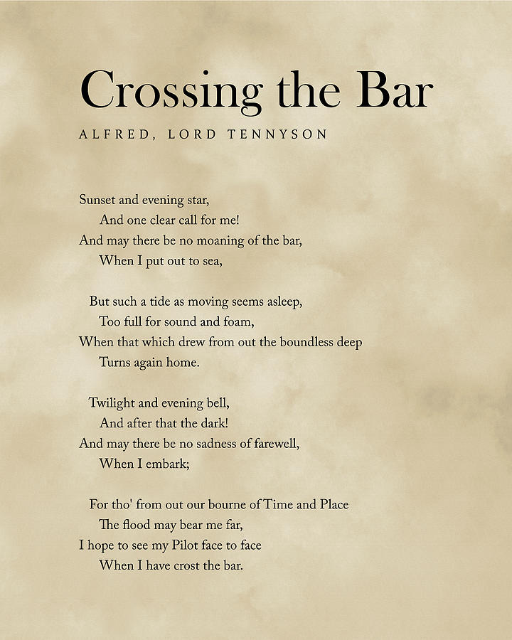 Crossing The Bar - Alfred Lord Tennyson Poem - Literature