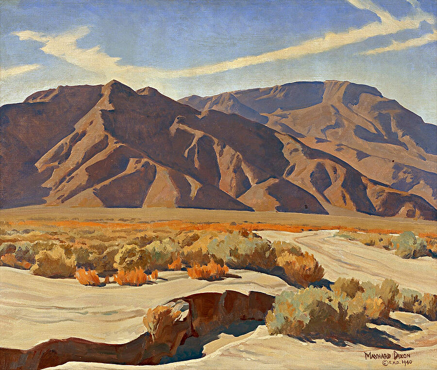 Desert Ranges 1940 by Maynard Dixon 1875-1946