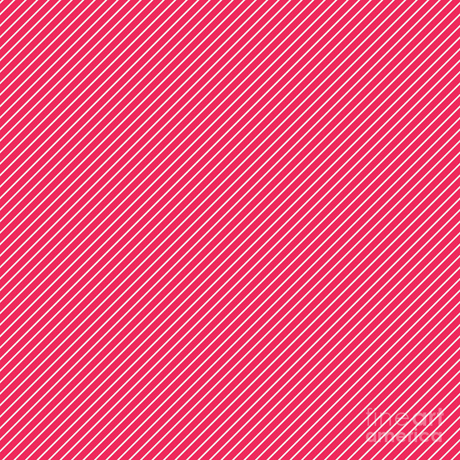 Diagonal Inverted Pin Stripe Pattern In Eggshell White And Ruby Pink n ...
