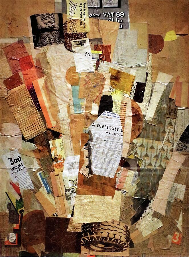 Difficult - Digital Remastered Edition Painting by Kurt Schwitters
