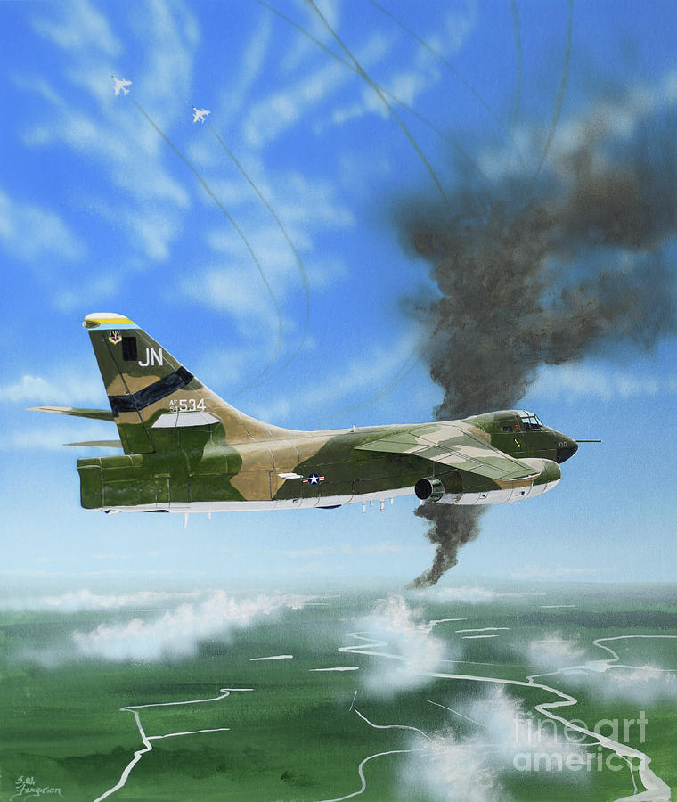 Douglas EB-66 Destroyer Painting by Steve Ferguson - Pixels
