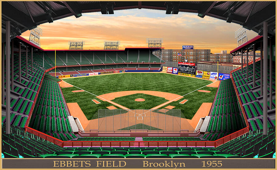Ebbets Field 1955 Digital Art by Gary Grigsby - Pixels