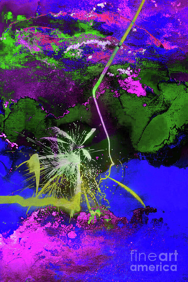 Fireworks 231 Vibrant Abstract Explosion Digital Art by Chris Taggart ...