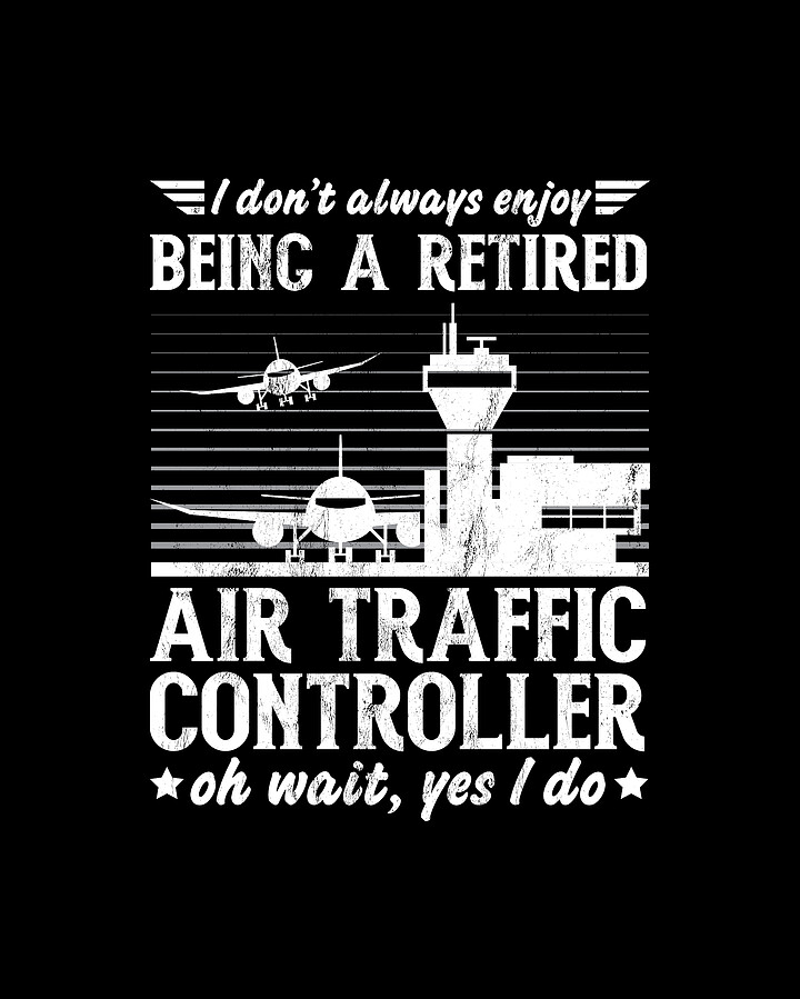 Funny Retired Air Traffic Controller Radar Drawing by Noirty Designs ...