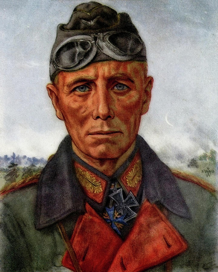 General Field Marshal Erwin Rommel Painting by Mountain Dreams - Pixels