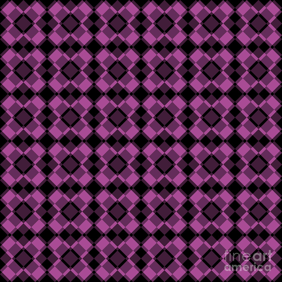 Geometric Purple Pattern Digital Art by Deborah Carpenter - Pixels