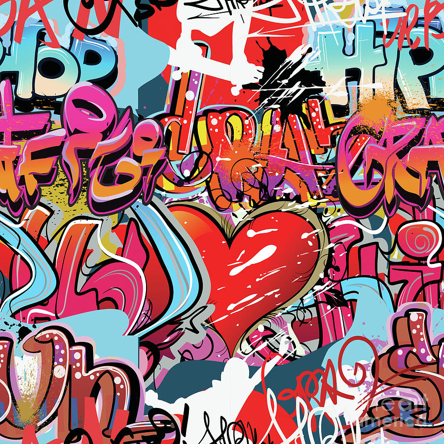 Graffiti Fun 2 Digital Art by Mark Ashkenazi - Pixels