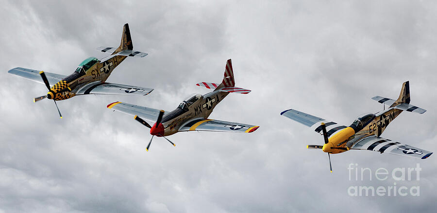 JackAces P-51 Three Flight by Kevin Fortier