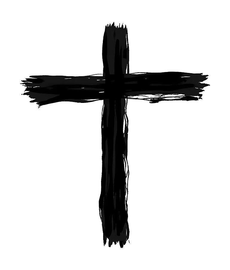 Minimalist Cross Digital Art by Reeves Abram - Pastor Reeves Studio - Pixels