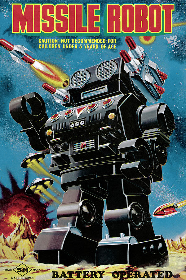 Vintage Robot Poster Retro Robot Poster B By Pirlipat On DeviantArt