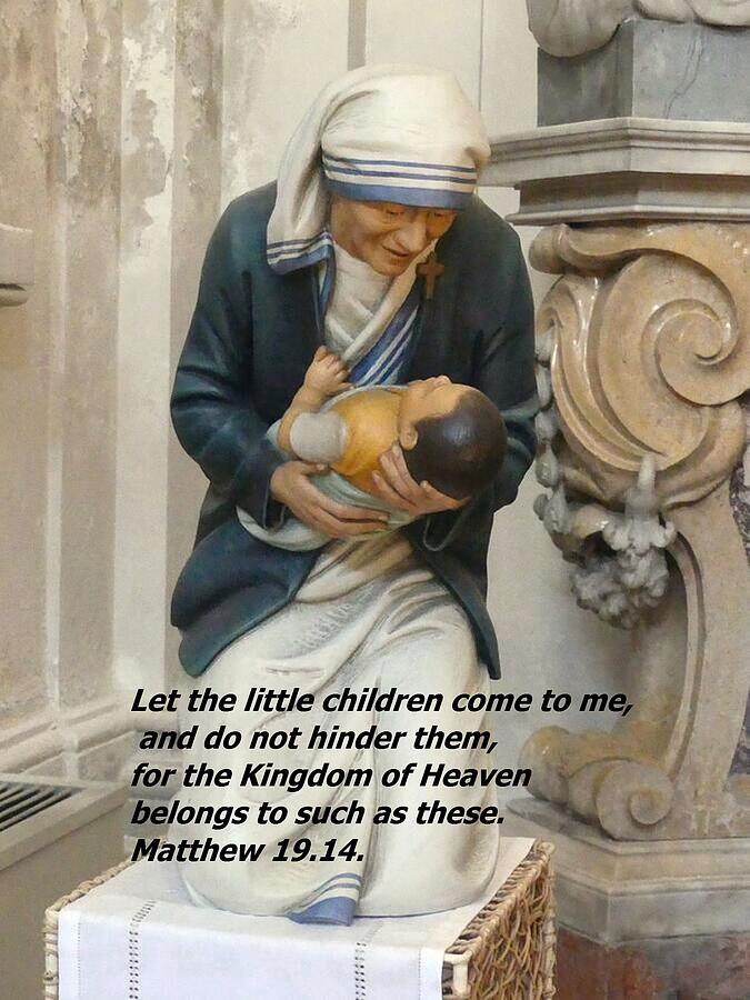 Mother Teresa and Scripture Verse by John Hughes