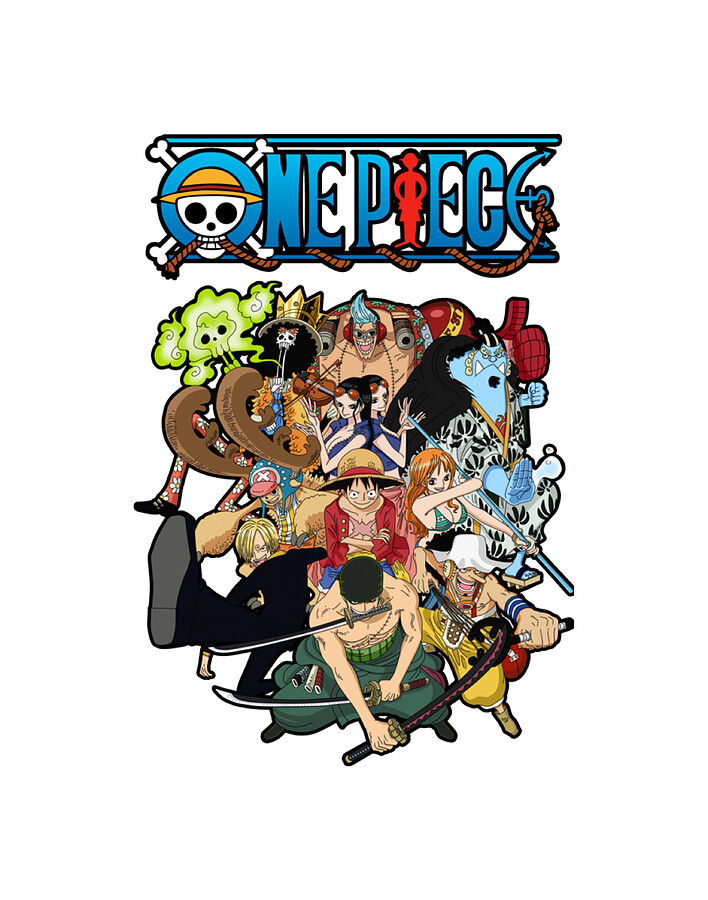 One Piece Characters Collage Digital Art by Maya Moss - Pixels