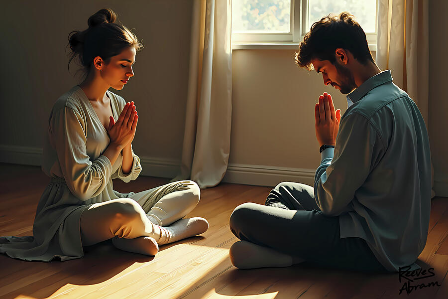 Praying Couple in Quiet Surrender Photograph by Reeves Abram - Pastor Reeves Studio - Pixels