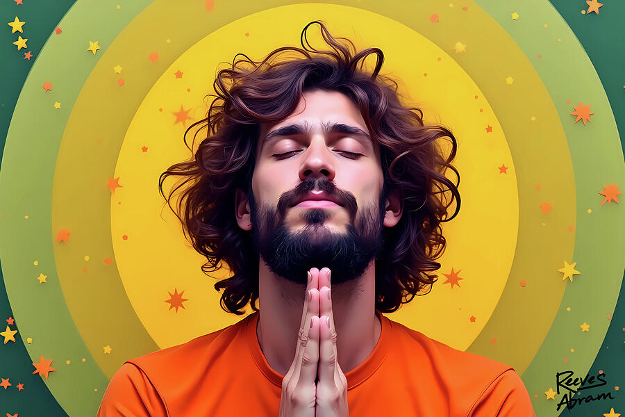 Praying Man Digital Art by Reeves Abram - Pastor Reeves Studio - Pixels
