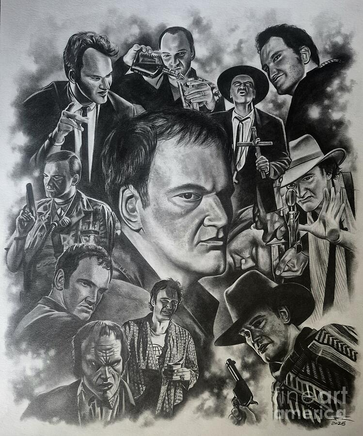 Quentin Tarantino Drawing by James Rodgers - Pixels