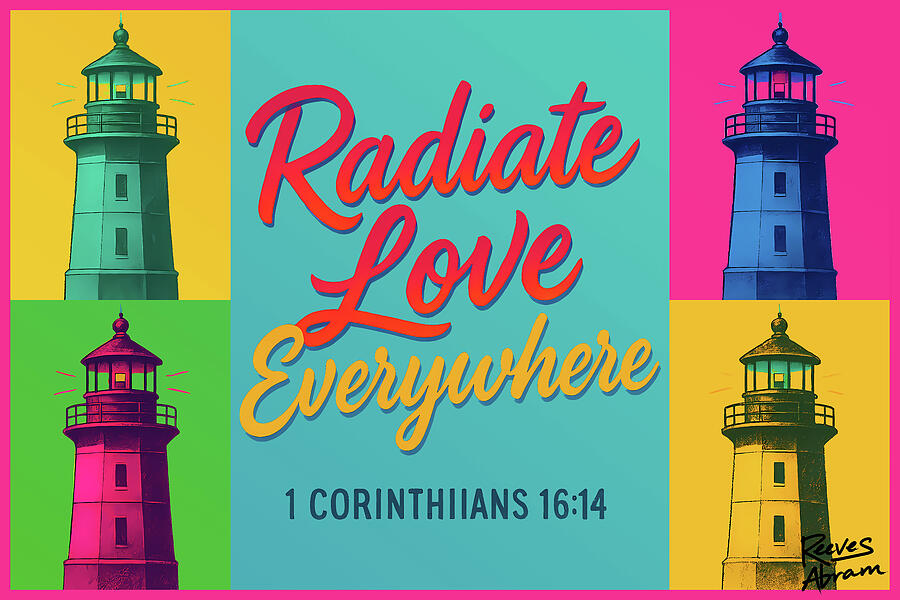 Radiate Love Everywhere Mixed Media by Reeves Abram - Pastor Reeves Studio - Pixels
